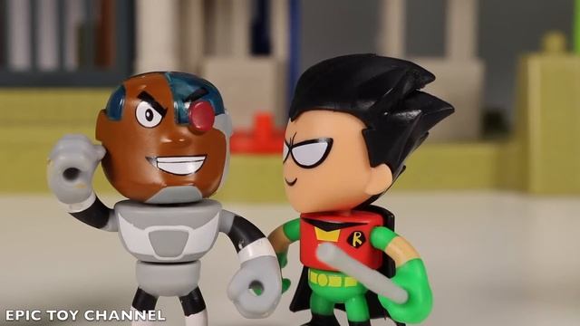 Teen Titans Go! Cyborg Cartoon Network Screen Scenes with Cyborg and Robin Dance Battle vs The Hive смотреть онлайн