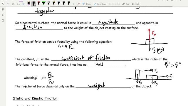 Lesson 6.1a - Static & Kinetic Friction смотреть онлайн
