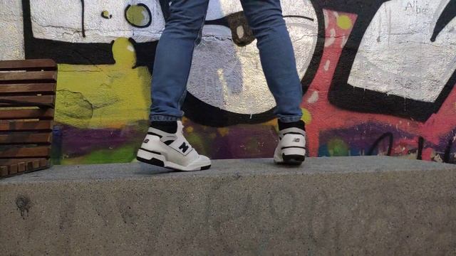 New Balance 650 Black & White (On-Feet) смотреть онлайн