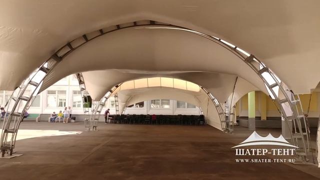 Арочные шатры 10 на 10 м от компании Шатер-Тент смотреть онлайн