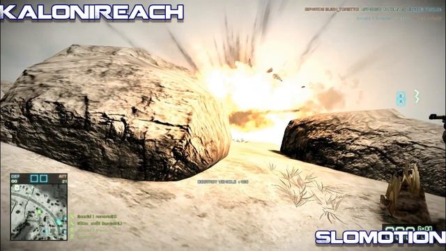 Battlefield Bad Company 2 Tank Explode Slomotion