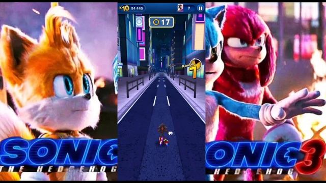 шедоу из соник в кино 3 теперь в Sonic Dash забрал шедоу из фильма