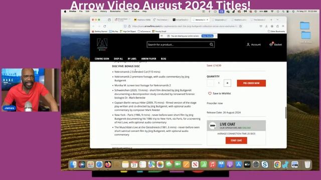 Arrow Video August 2024 Titles REACTION LIVE! смотреть онлайн
