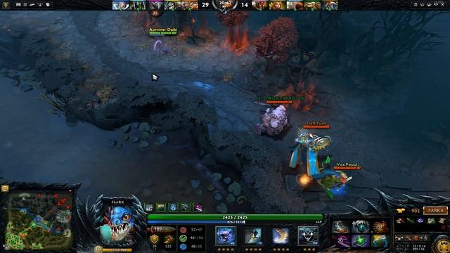 Dota 2 Miracle- играет на slark. 22-0. Highlights смотреть онлайн