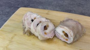 Куриный рулет с черносливом в Су-вид