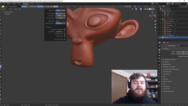 Blender 2.8 Elastic Deform Brush | NEW BLENDER TOOL