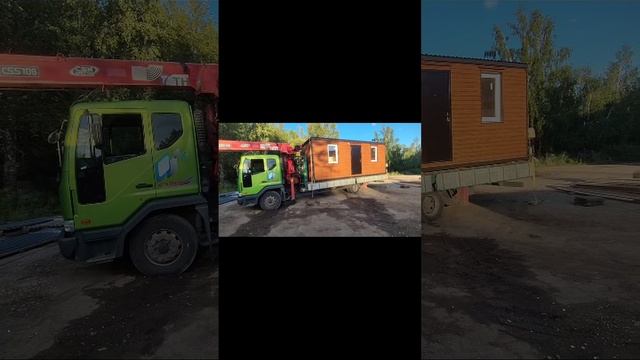 Дачный домик блок контейнер Люкс #стройка #бытовка #производство #дача #вагончик смотреть онлайн