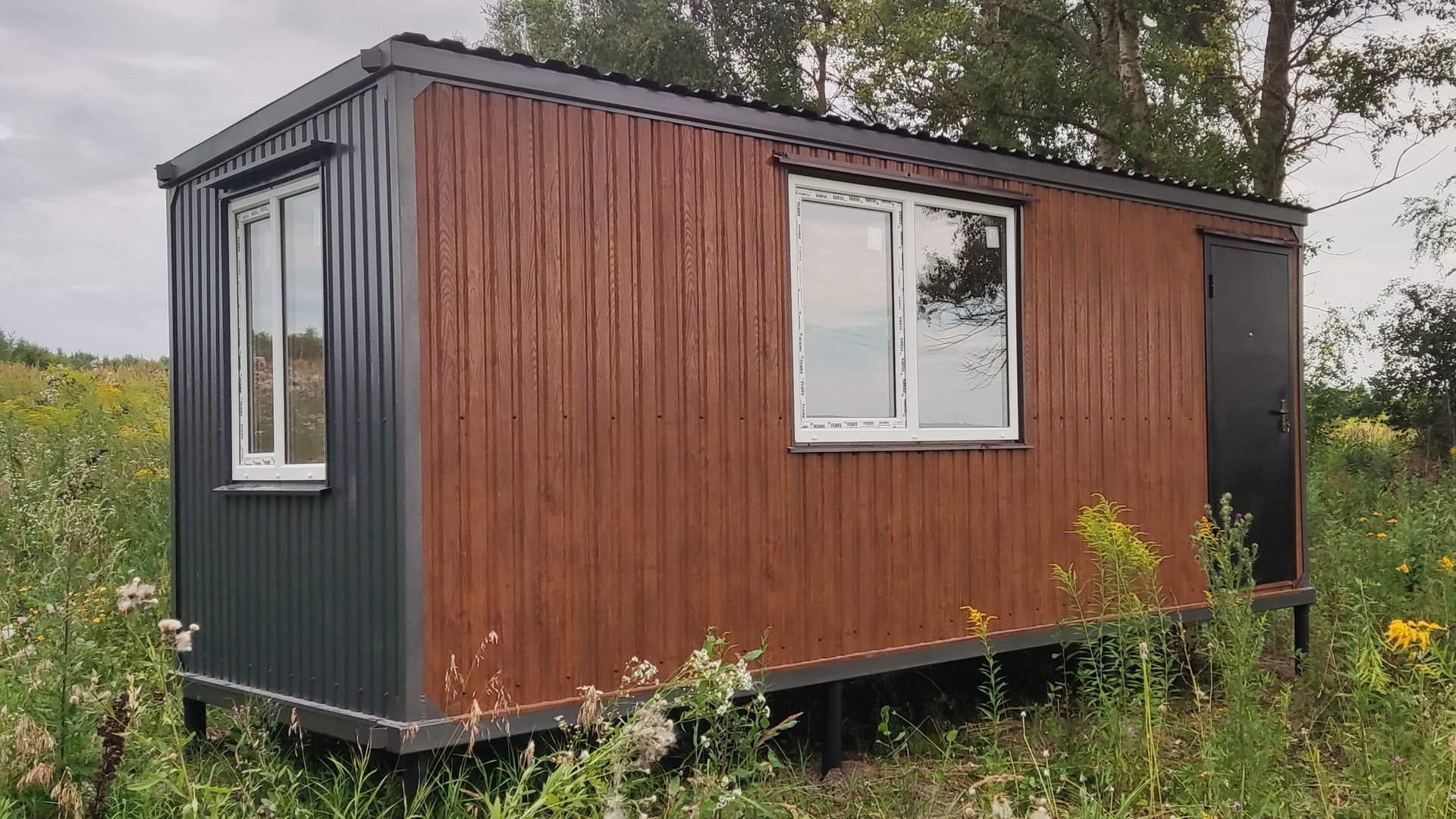 Дачный домик вагончик металлический блок контейнер 6 метровый бытовка Люкс смотреть онлайн