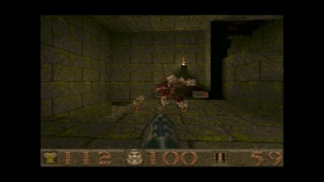 Quake (1996): Episode 1 — Dimension of the Doomed: Map 3 (E1M3) — The Necropolis смотреть онлайн