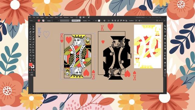 King Hearts Playing Cards SVG Vector Silhouette Cameo Cricut Cut File Dxf Eps Clipart Png смотреть онлайн