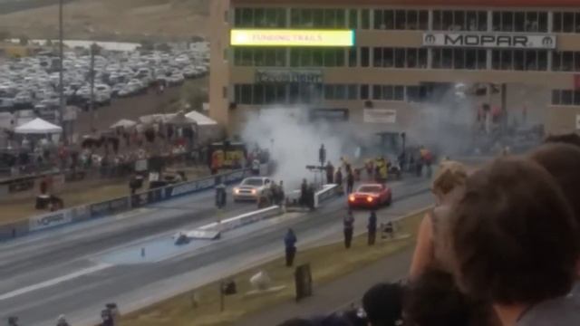 2 2018 Dodge Demons drag racing at Mile Hile Nationals смотреть онлайн