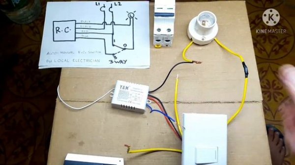Auto and Manual Remote Control Switch Diagram | Wiring | Philippines | Local Electrician