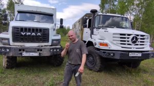 Урал Некст 4×4 VS Мерседес цетрос 4×4.