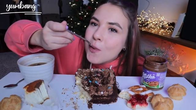 МУКБАНГ • Сладости шоколадная паста милка mukbang смотреть онлайн