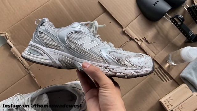 How To: Clean New Balance Sneakers (530 / 9060 / 990 / 993) RESHOEVN8R Brought These Back to Life! смотреть онлайн