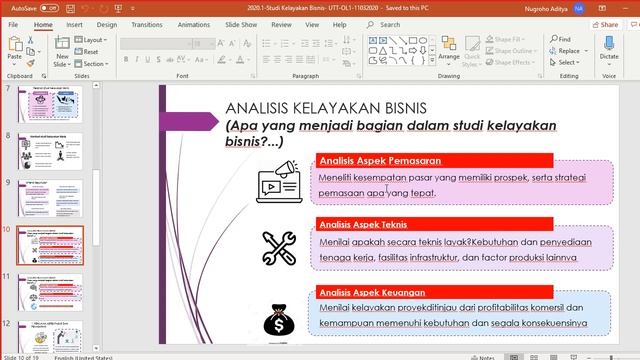 2020.2-Studi Kelayakan Bisnis-UTT-OL1-04102020 смотреть онлайн