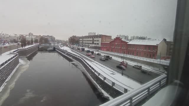 Новая "Аврора" в первом рейсе. Виды со 2-го этажа: начало пути смотреть онлайн