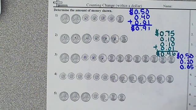 Counting coins using addition video смотреть онлайн