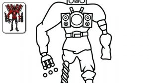 КАК НАРИСОВАТЬ ЗАРАЖЕННОГО ТИТАНА СПИКЕРМЕНА из Скибиди Туалет Президент