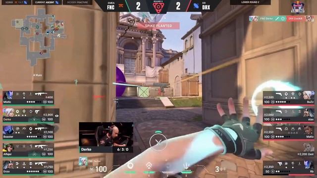 FNATIC Derke vs DRX 64 kills POV HIGHLIGHTS - Valorant champions eliminations смотреть онлайн