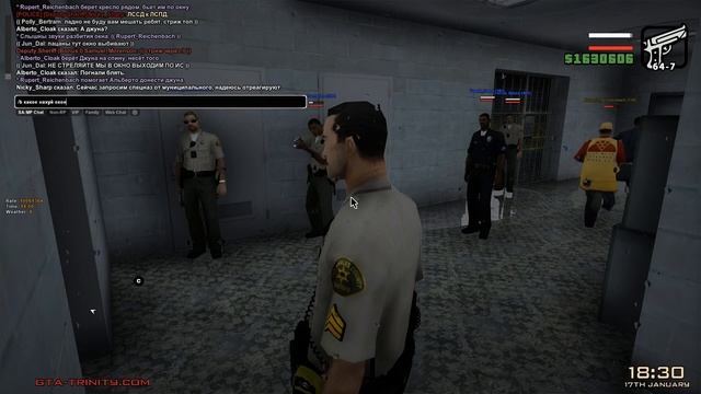 ОСВОБОЖДЕНИЕ ЗАЛОЖНИКОВ В КЛУБЕ! ПОЛИЦЕЙСКИЕ БУДНИ на TRINITY RP в GTA SAMP смотреть онлайн