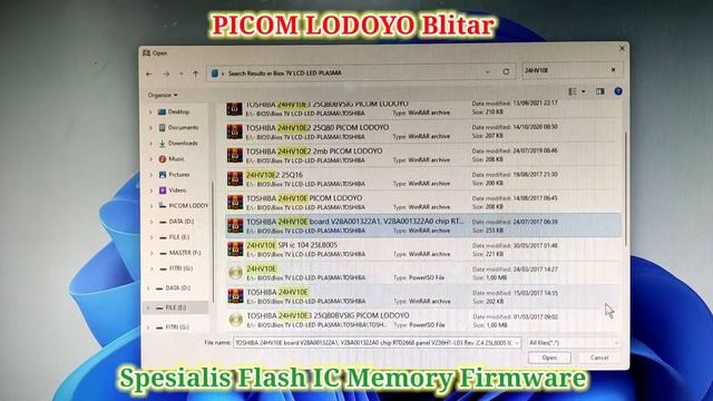 Proses Flash IC Firmware TV LED TOSHIBA 24HV10E 1MB 3V Pesanan Dari Kab. Lombok NTB PICOM LODOYO смотреть онлайн