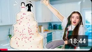 Мой СВАДЕБНЫЙ ТОРТ🎂 Я В ПЕРВЫЙ РАЗ ИСПЕКЛА ТОРТ