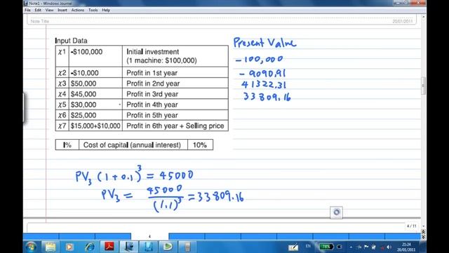 Net Present Value With Casio Financial Calculator Example 1 смотреть онлайн