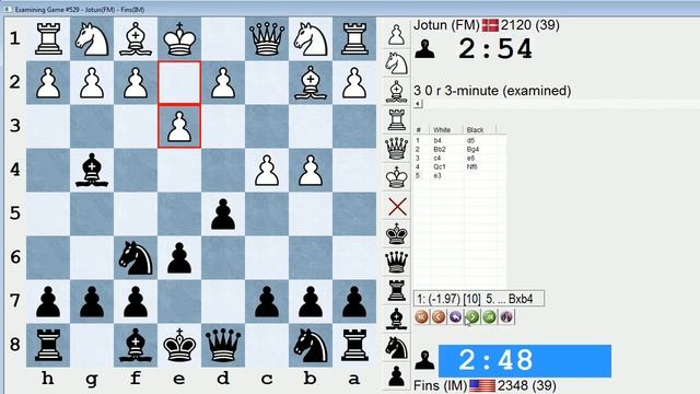 Blitz Chess #258: FM Jotun vs. IM Bartholomew (Sokolsky Opening) смотреть онлайн