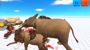Giant Swarm Attack Elephants - Animal Revolt Battle Simulator