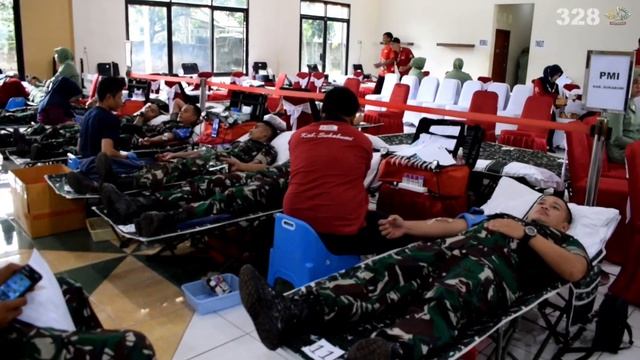 DONOR DARAH HUT KOSTRAD KE 63 DI YONIF 328/DIRGAHAYU TAHUN 2024