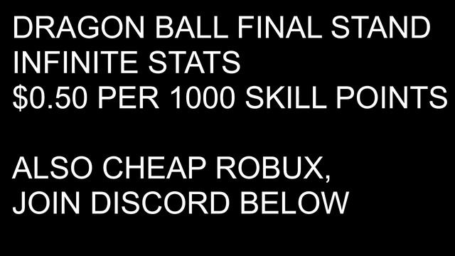 DBZ FINAL STAND INFINITE STATS + HYBRID SCRIPT смотреть онлайн
