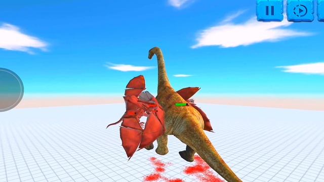 Brachiosaurus Vs Wyvern - Animal Revolt Battle Simulator