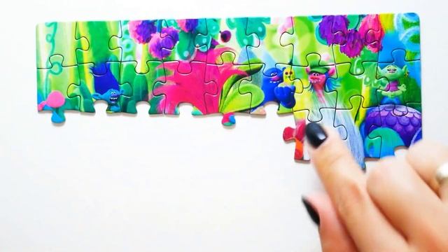 Пазлы для Детей - Собираем Троллей из Мультика | Puzzle Game Trolls | Раскрашка ТВ смотреть онлайн