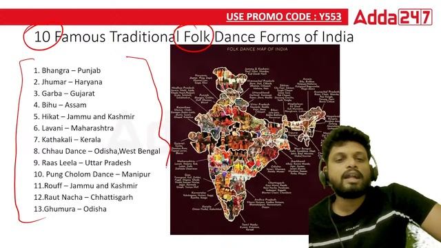 15 Mins Rapid Fire Session | Static Gk- Dances Of India | SSC CGL | CPO | JE | CHSL | MTS смотреть онлайн