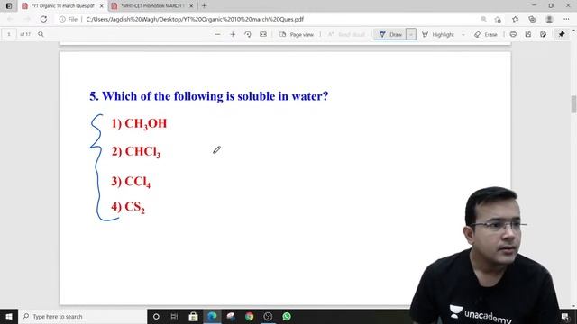 Unacademy MHT CET | Important MCQs | Chemistry | Organic Chemistry смотреть онлайн