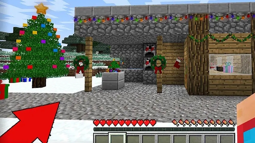 Как украсить деревенскую кузнецу на новый год в деревне жителей.