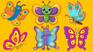 БАБОЧКА. Мульт-песенка, видео для детей. Песенка бабочки