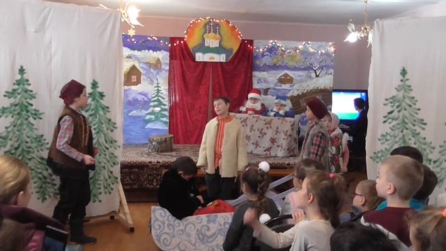 Детский театр "Горчичное зёрнышко".Спектакль « Два Мороза».Полная версия в Воскресной школе. смотреть онлайн