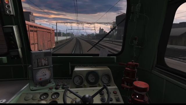 Trainz Railroad Simulator 19 Маневры на М-62, заход под состав. смотреть онлайн
