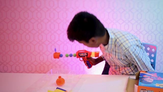Popper Gun Dual Battle Foam Ball Air Powered Shooter Toy for Kids, Indoor and Outdoor with Jainam смотреть онлайн