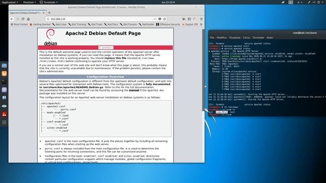 configure Apache web server in Kali Linux смотреть онлайн
