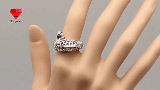 Bije.ru: Кольцо в форме изящной рыбки с фианитами Sissie (Сисси) смотреть онлайн