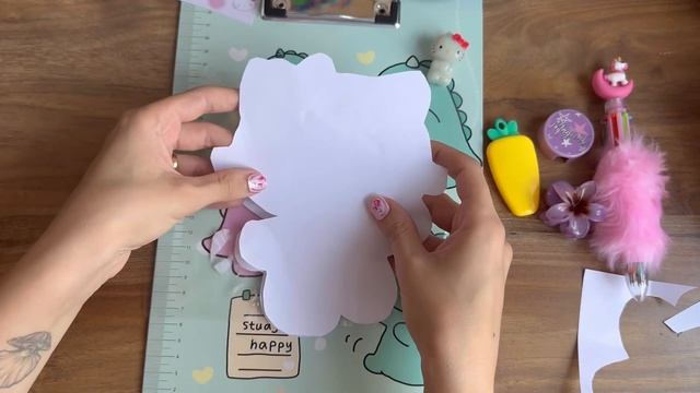 👻Paper Diy 👻 Hello Kitty Squishy🎀 ASMR Squishy Hello Kitty ♥️♥️ #papercraft #hellokitty #squishy#di