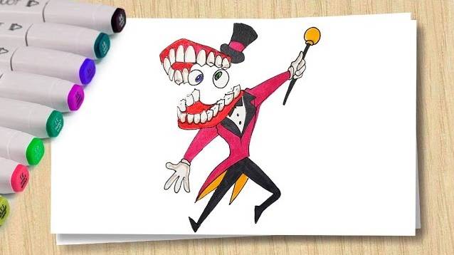 Рисуем Кейна Удивительный Цифровой Цирк _ Haw To Draw CAINE