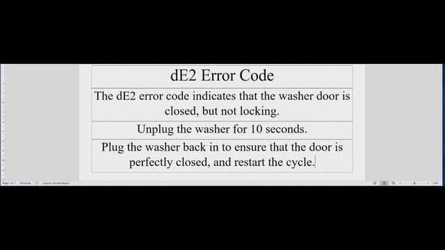 de2, de2 error code, lg washing machine error code de2 смотреть онлайн