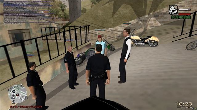 РАЗБОРКИ С БАЙКЕРАМИ в РОЛЕПЛЕЙ ПАТРУЛЕ на TRINITY RP в GTA SAMP смотреть онлайн