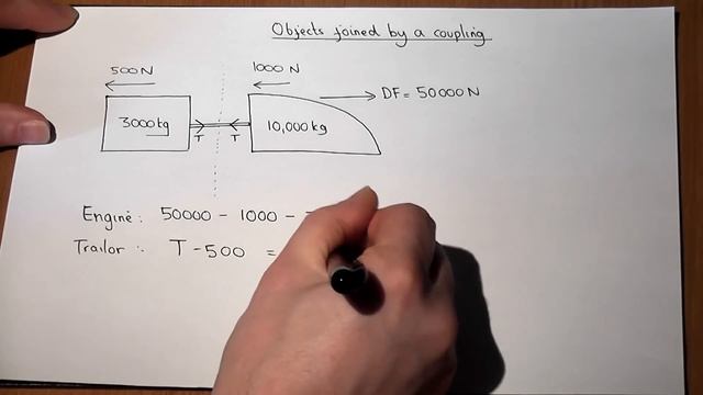 Objects joined by a coupling - Mechanics 1 revision video смотреть онлайн
