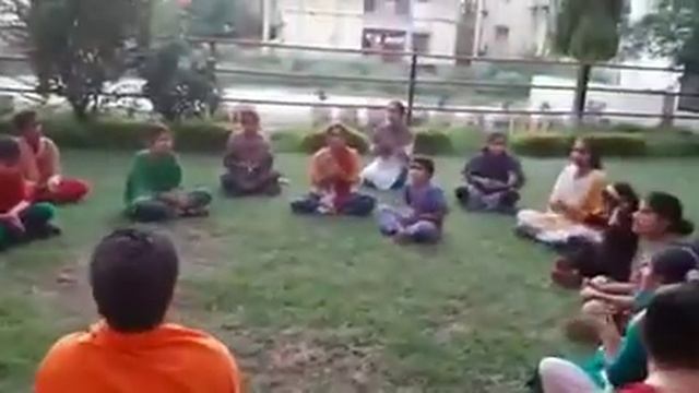 BJPJ&K President Sh Ravinder Raina Singing Song And Boosting Morale Of Childrens In Bal Ashram