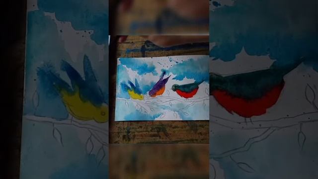 Painting birds easy for beginners смотреть онлайн